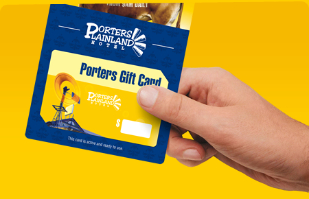 Porters Plainland Hotel gift cards